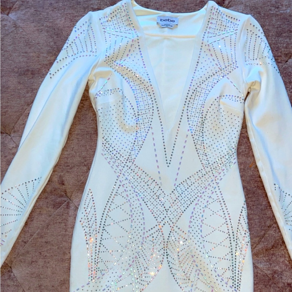 White sparkly dress